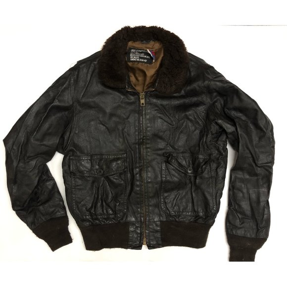 Schott NYC Other - Vintage Schott Flight Bomber Jacket G-1 Dark Brown Size 44